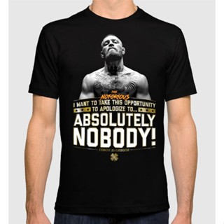 [COD] เสื้อยืดแขนสั้นลําลอง ผ้าฝ้าย 100% พิมพ์ลาย Conor Mcgregor Notorious Mma Mix Fight พลัสไซซ์ ของขวั