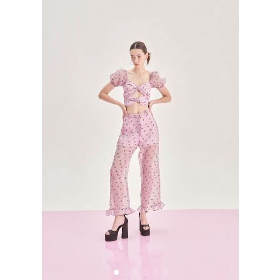 SWEETER PLACE PEPLUM TROUSERS M 28"