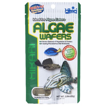 Hikari ALGAE WAFERS Tropical ฮิคาริ ทรอปิคอล แอลเก้ เวเฟอร์ อาหารปลากินพีช กินตะไคร่น้ำ เม็ดจม จมไว 