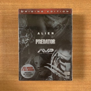 DVD : Alien (1979) + Predator (1987) + AVP (2004) Origins Edition [มือ 1 ซับไทย Boxset] ดีวีดี หนัง แผ่นแท้