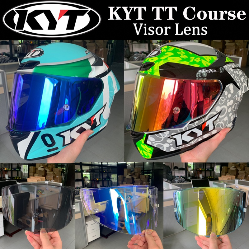 กระบังหน้าเดิม KYT TT Course All Brand Visor KYT TT Course Iridium Glass KYT TT Course Visor Flat KYT