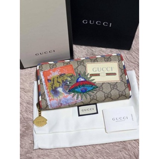 🌈New Gucci long wallet zippyลายสวย มากกก มี 1ใบเท่านั้นคร้า