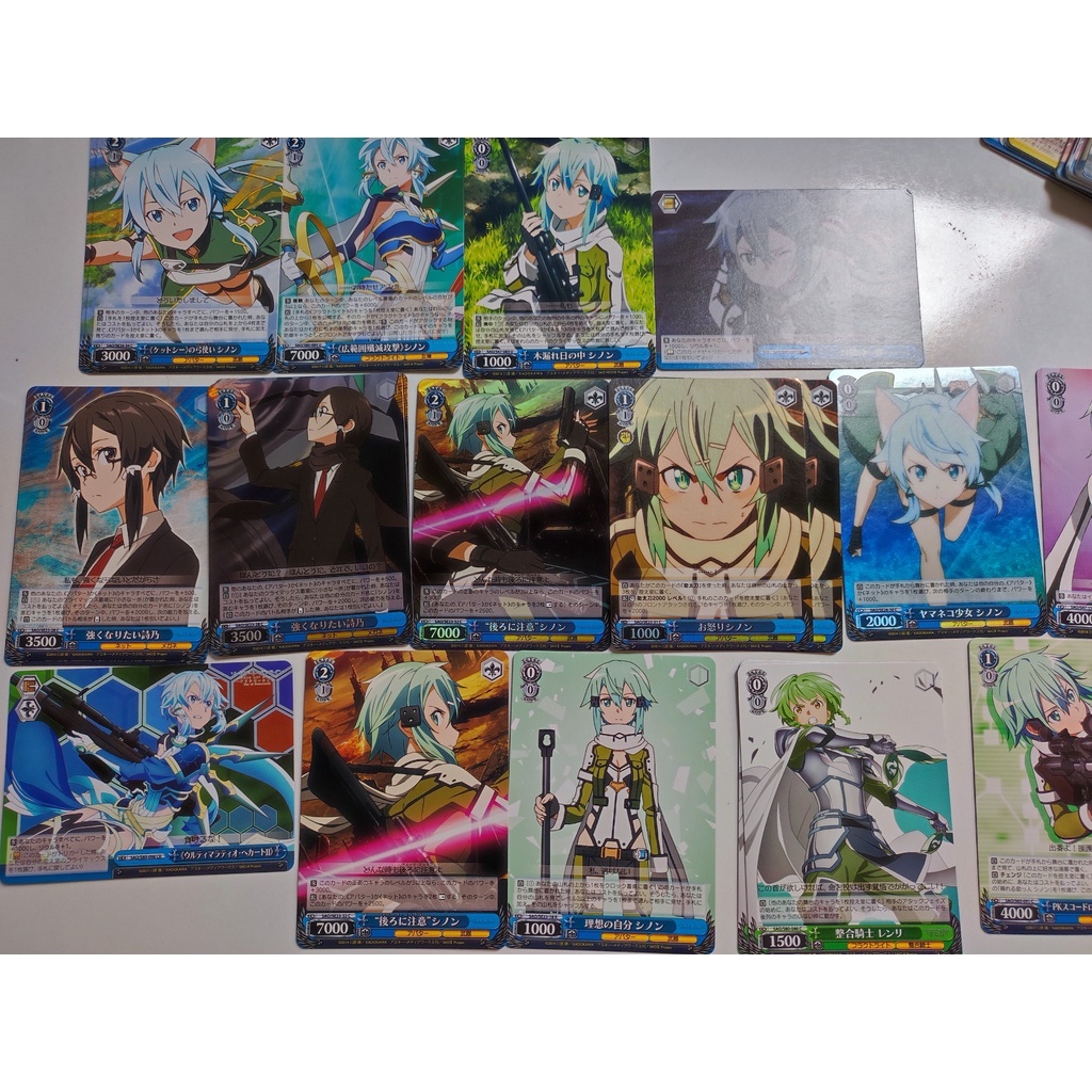 [GS FUNNY SHOP] การ์ดออนไลน์ Weiss Schwarz Sword Art ของแท้ 1 ใบ - SAO - Sinon - JP
