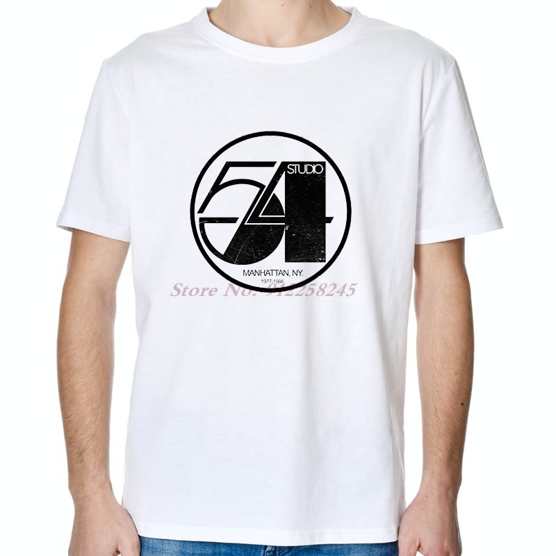 LYZH VIntage graphic t shirts Studio 54 Disco Nightclub Retro Print Oversized T shirts Top Tee shirt