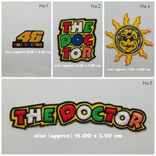 THE DOCTOR 46 ตัวรีดติดเสื้อ ตกแต่งเสื้อผ้า หมวก กระเป๋า กางเกงยีนส์ Embroidered Iron On Jacket