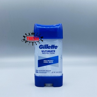 Gillette Ultimate Protection สูตร Cool Wave ( Non-Irritant ) โรลออนสติ๊ก ผลิตภัณฑ์ระงับกลิ่นกาย (Exp.07/2024)