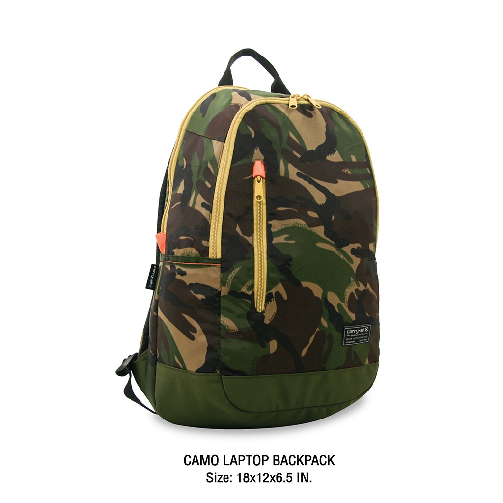 Carry-All กระเป๋าเป้สะพายหลังแฟชั่นวัยรุ่น ขนาด 46x30.5x16.5 ซม. CAS-13795 ลายพราง(แคร์รีออล์)