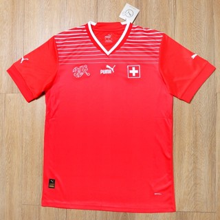 เสื้อฟุตบอลทีมชาติ สวิตเซอร์แลนด์ Switzerland ปี 2022/23 เกรด AAA สวิต