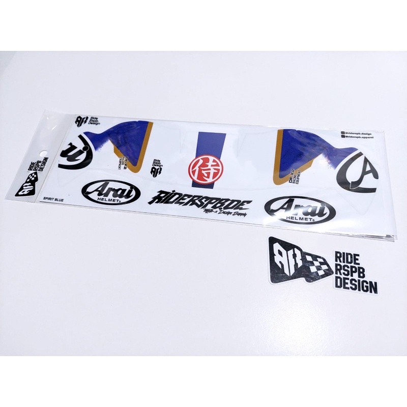 SPIRIT BLUE RX7X- สติ๊กเกอร์ DECAL SPOILER DF-X2