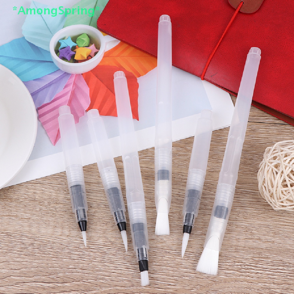 AmongSpring> Refillable Paint Brush Water Color Brush Soft Watercolor Brush Ink Pen Art Tool new
