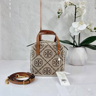 Tory Burch T monogram jacquard cube crossbody