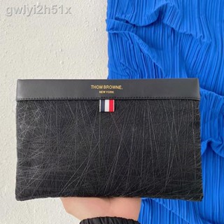 ☃New Thom Browne_ Embossed mens clip on envelope bag leisure