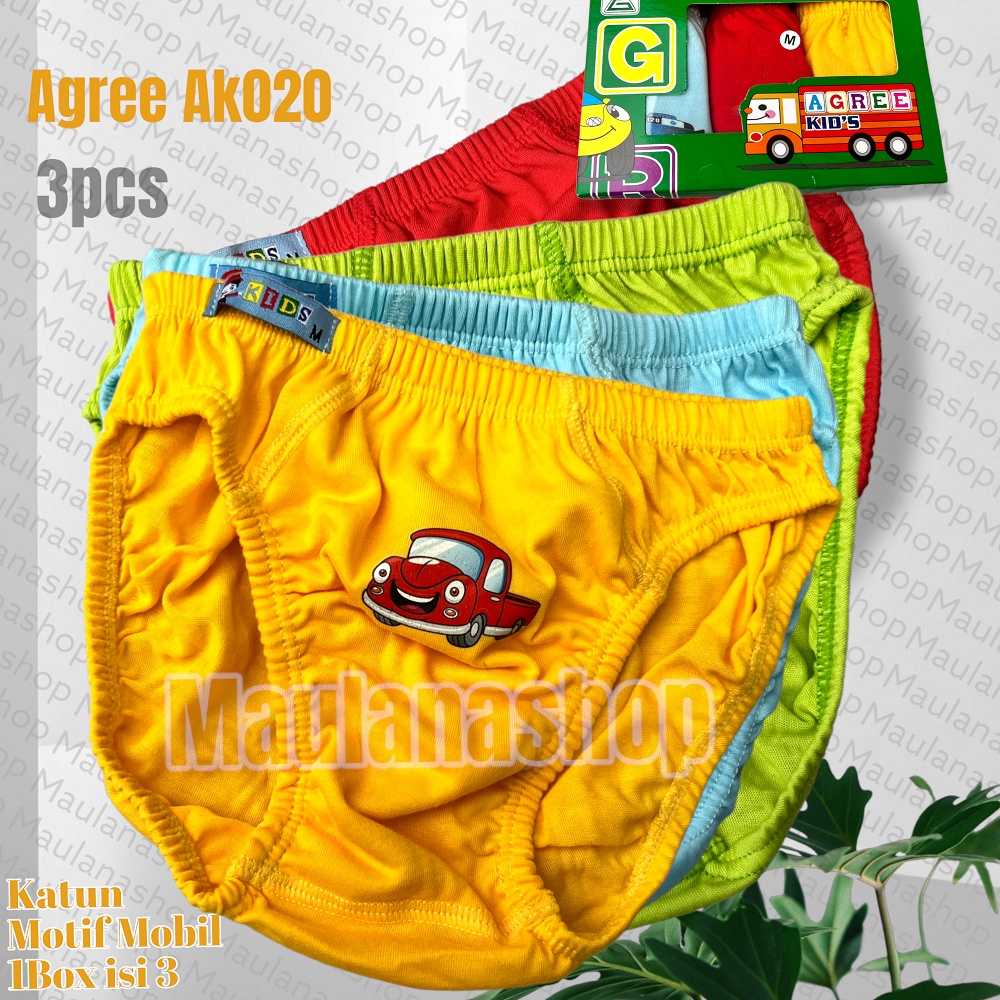KATUN AGREE AK020 BOYS COTTON UNDERWEAR WITH CAR MOTIF M - XL