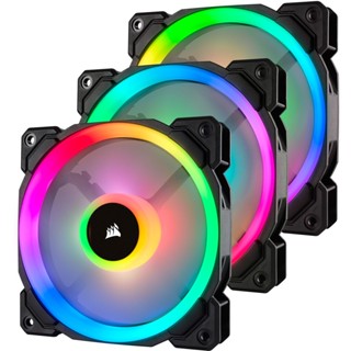 CORSAIR LL120 RGB Black Triple Pack with Lighting Node PRO+Controller