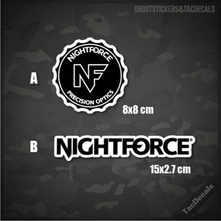 สติกเกอร์สโคปNightForce สติกเกอร์Tactical ติดรถยนต์ มอเตอร์ไซค์ กล่องปืน บ้าน