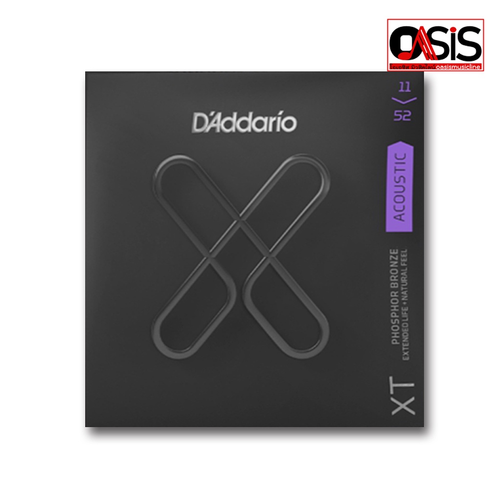 D'addario XTAPB1152 Acoustic แท้ 100%(ส่งทุกวัน) สายกีต้าร์โปร่ง เบอร์ 11 D'addario XT สายกีต้าร์โปร