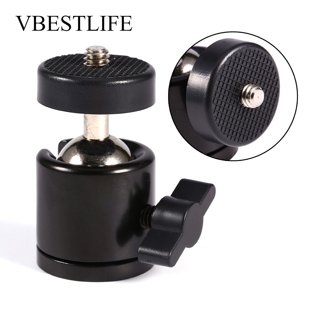 360° Rotation Ball Head Vbestlife อุปกรณ์เมาท์ขาตั้งหัวลูกบอลหมุนได้ 360 องศา 1/4นิ้ว