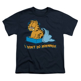 [COD] [พร้อมส่ง] เสื้อยืดผ้าฝ้าย 100% พิมพ์ลาย Garfield I DonT Do Mornings Newsp R ทรงโอเวอร์ไซซ์ ของขวัญวันคริสต