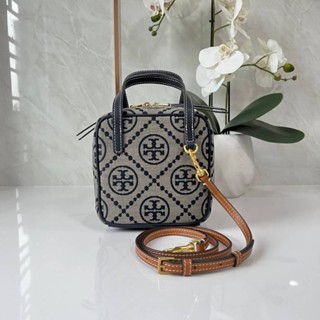 Tory Burch T monogram jacquard cube crossbody