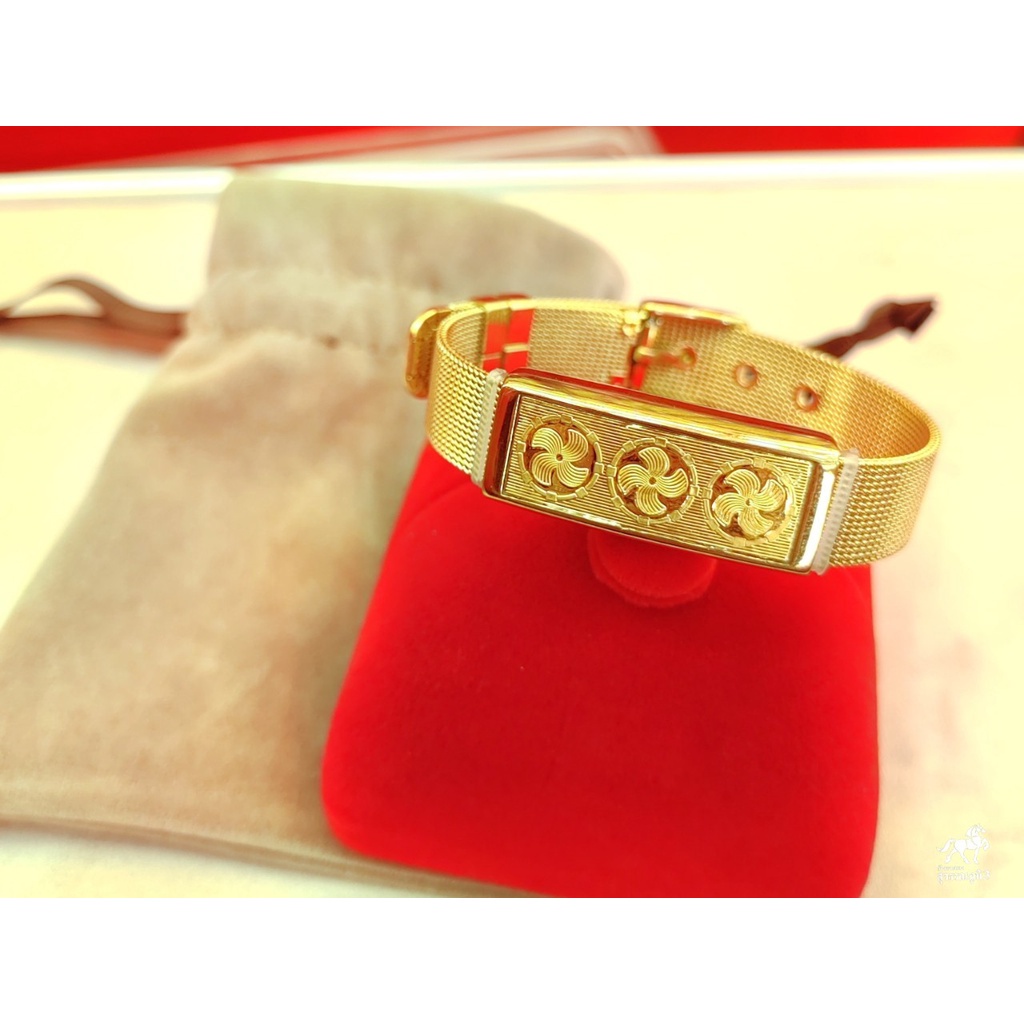 กำไลสายนาฬิกา กำไลท้าวเวสสุวรรณ แผ่นทองแท้ 0.2 กรัม ทองคำแท้ 99.99%  #ข้อมือสายมู #ข้อมือท้าวเวส ห้ามพลาด มีใบรับประกัน