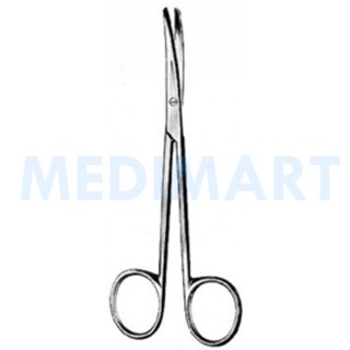 EM-E10-0111 กรรไกรตัดเนื้อ Metzenbaum Scissors มน/มน โค้ง 14.5 cm.