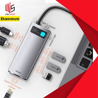 🔥ส่งจากไทย🔥Baseus 6in1 สายแปลง Usb Type-C To Ethernet Lan RJ45 Hub OTG DOCK USB3.0 HDMI รองรับ PD 100W