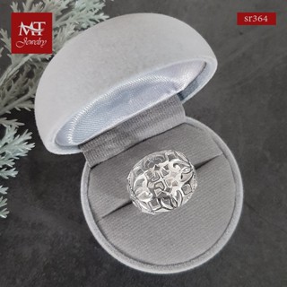 MT แหวนเงินแท้ ฉลุลาย แบบโปร่ง ไซส์: 56, 60 Solid 925 Sterling Silver Ring (sr364) MT Jewelry มณีธารา