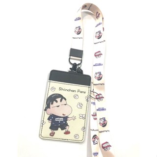 SHINCHAN FANS สายคล้องคอ สายคล้องบัตร ที่ใส่บัตร ซองใส่บัตร พร้อมสายคล้องคอ ลายชินจัง แฟน งานดี สวยงาม BY MANOPNEST