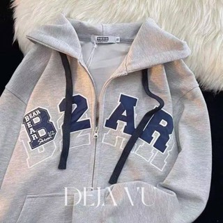 Deja Vu เสื้อกันหนาว เสื้อสเวตเตอร์ลำลอง ใส่สบาย ทรงหลวมน่ารัก เสื้อแขนยาวฮูด
22121994