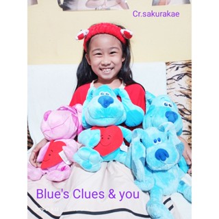 (พร้อมส่ง) ตุ๊กตาหมาบลู หมาบลู หมาพิ้ง Blues Clues &amp; you มือสอง ตุ๊กตาลิขสิทธิ์แท้  ตุ๊กตาผ้า