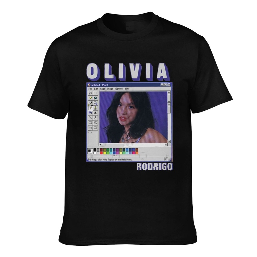 เสื้อยืดแฟชั่นที่กําหนดเองผู้ชายสวม Olivia Rodrigo