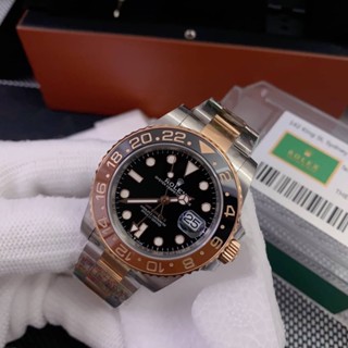 นาฬิกาข้อมือ Rolex GMT Master II  ✅โรงงาน  #clean โรงงานลำดับหนึ่งของGMT ✅กระจกแซฟไฟร์แท้100%