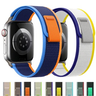 Alpine สายนาฬิกาข้อมือไนล่อน สําหรับ Smart watch strap 49 มม. 44 มม. 40 มม. 45 มม. 41 มม. 42 มม. 38 มม. iWatch series Ultra 8 7 6 5 4 3 se