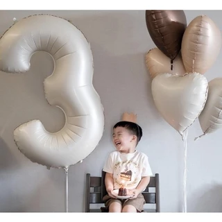 🇹🇭 200 103 ลูกโป่งฟอยล์ ลูกโป่งวันเกิด ปาตี้ ตัวเลข 32 นิ้ว / Foil Balloon Party Number 32 inch Minimal มินิมอล