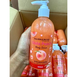 Party White &amp; Mix Fruit Gluta Peach Body Serum 320ml.