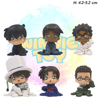 โมเดล โคนัน ร่างหด 6 แบบ H:4.2-5.2 cm. winnietoys