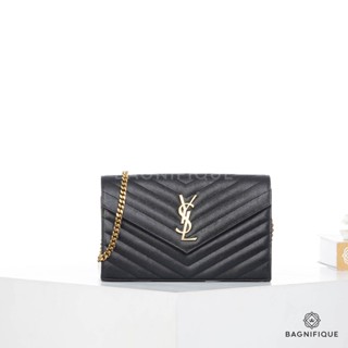 NEW YSL WOC 9 BLACK CHEVRON GHW