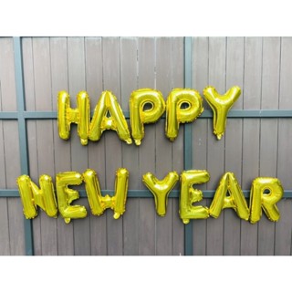 ลูกโป่งตัวอักษร 16 นิ้ว happy new year