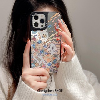 Casetify เคสโทรศัพท์มือถือแบบกระจก ลายเด็กผู้หญิง ดอกไม้ไฟ Tonn Hsu สําหรับ Iphone 14ProMax 13Pro XS 11 12Promax 13Promax 11 12 13 14