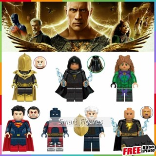 Movie Series Black Adam Minifigures Johnson Doctor Fate Cyclone Superman Atom Smasher Toys Gifts Mini Figures X0349