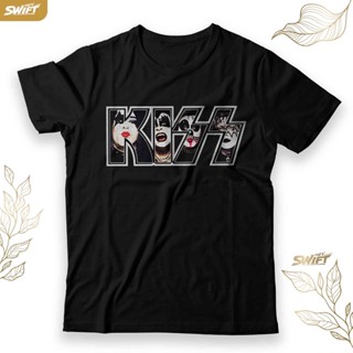 เสื้อยืด พิมพ์ลายโลโก้ Kaos KISS the band พร้อมสมาชิก BAJU DISTRO