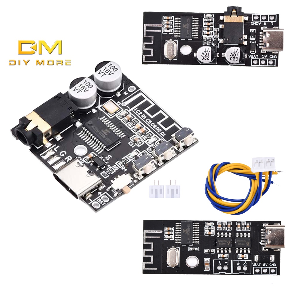 Diymore VHM-314-V2.0/MH-MX28/MH-MX38 บอร์ดถอดรหัสบลูทูธ MP3 ลําโพงขยายเสียงรถยนต์ lossless ดัดแปลง อ
