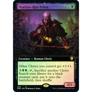 [MTG] Shadow-Rite Priest (Extended Art) [DMU] [BLACK] [RARE] [FOIL] [ENG] (การ์ดเมจิค / Magic the Gathering)