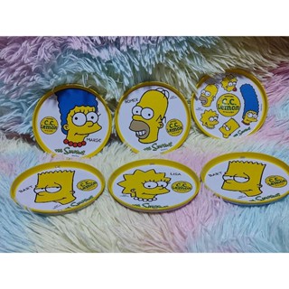 The Simpsons Set จานรองแก้ว 6 ชิ้น ลาย สมาชิกในครอบครัว Simpsons จ้า น่ารักมากๆ❤️