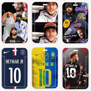 กระเป๋าใส่บัตรพนักงาน ลายนักฟุตบอล ดาว Neymar พร้อมสายคล้องคอ สําหรับนักเรียน