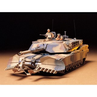 [ชุดโมเดลสเกลประกอบเอง] TAMIYA 35158 1/35 U.S. M1A1 ABRAMS WITH MINE PLOW โมเดลทามิย่าแท้ model