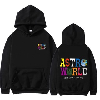 [เสื้อฮู้ดแฟชั่น] เสื้อกันหนาว มีฮู้ด พิมพ์ลายตัวอักษร Travis Scott Astroworld Wish You Were Here สไตล์ฮาราจูกุ พลัสไซซ์ แฟชั่นสําหรับผู้ชาย HS