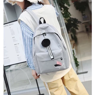 กระเป๋าเป้สะพายหลังใหม่,กระเป๋านักเรียนเรียบง่ายสีทึ