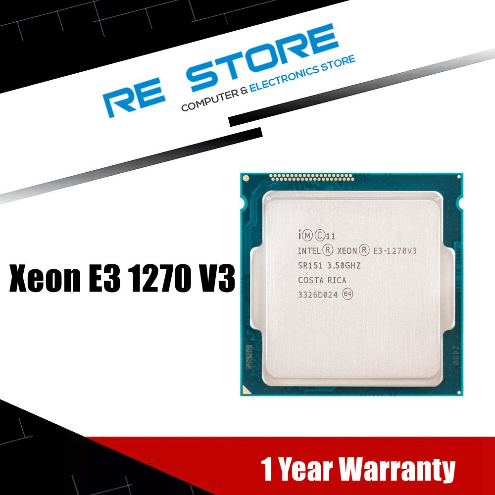 【พร้อมส่ง】intel Xeon E3 1270 V3 3.5GHz lga1150 8MB Quad Core CPU sr151