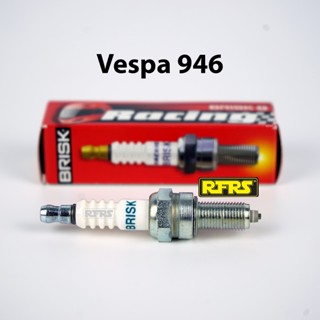 หัวเทียน BRISK PREMIUM ZS ไร้เขี้ยว Vespa 946 Spark Plug (SZ01RA) รองรับเฉพาะเบนซิน 95 Made in EU